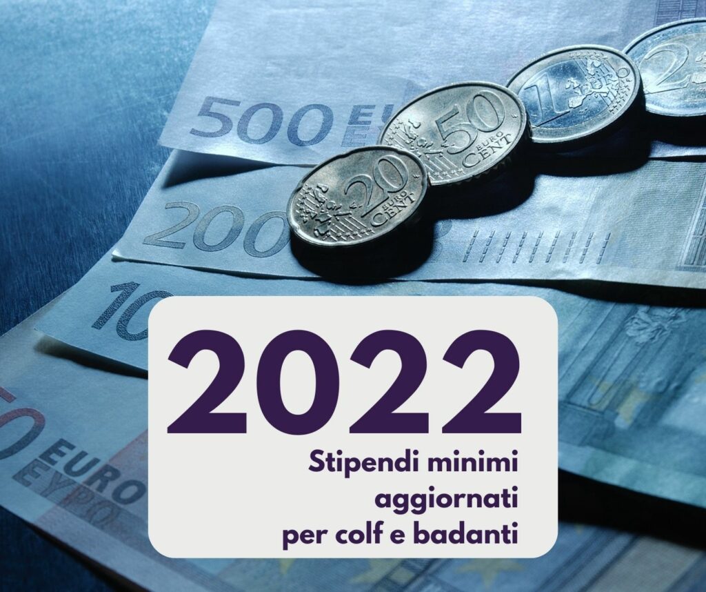 Stipendio minimo 2022